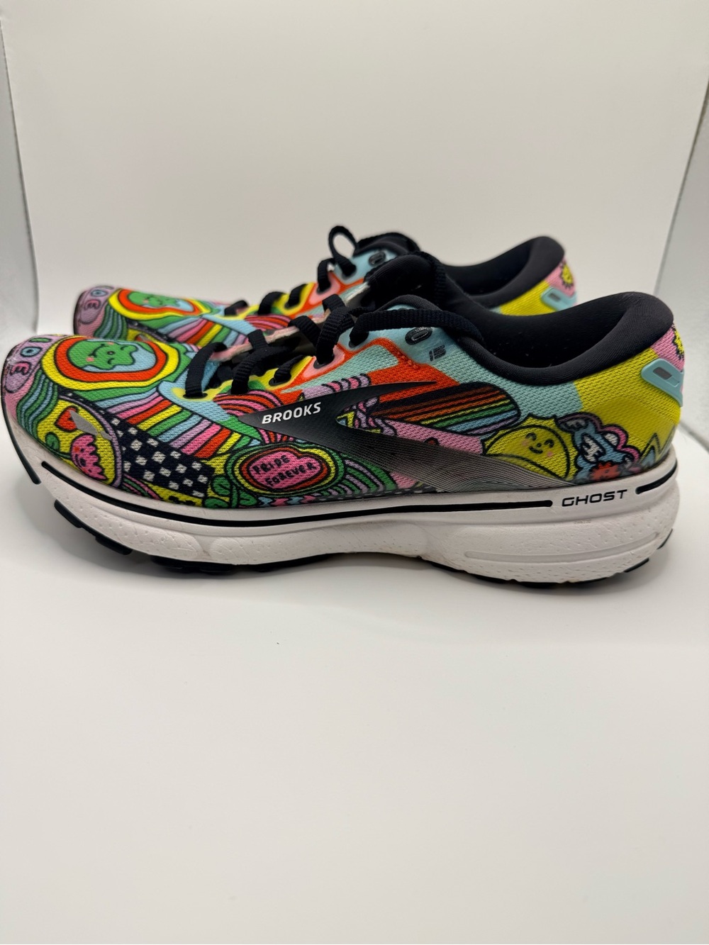 BROOKS Ghost 15 Run Proud Edition Artsy Athletic Women's Running Shoes Size 9 - Picture 13 of 13